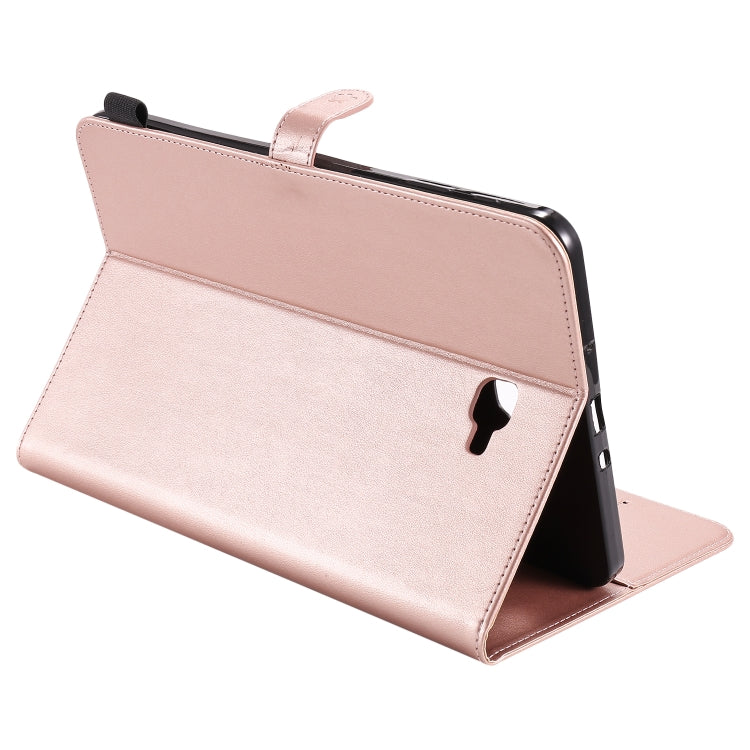 For Samsung Galaxy Tab A10.1 (2016) T580 Cat Bee Embossing Pattern Shockproof Table PC Protective Horizontal Flip Leather Case with Holder & Card Slots & Wallet & Pen Slot(Rose Gold) by bashfashion