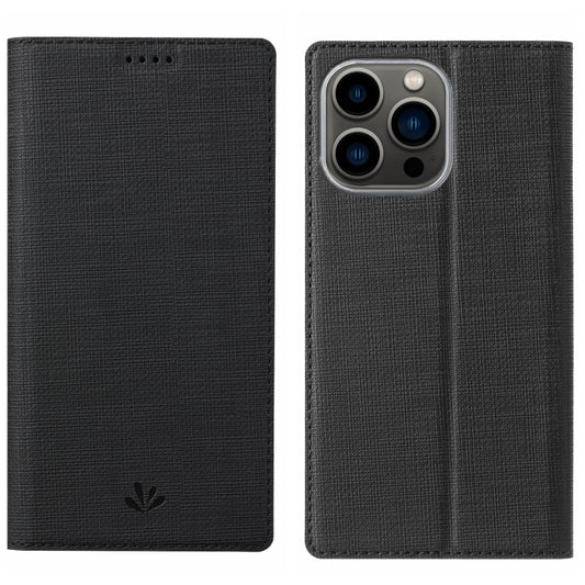 For iPhone 15 Pro Max ViLi DMX Series Shockproof TPU + PU Leather Magnetic Attraction Horizontal Flip Case(Black) by ViLi