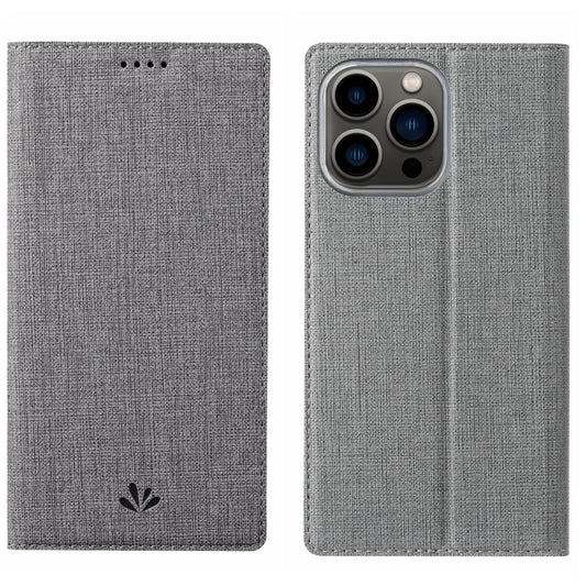 For iPhone 15 Pro Max ViLi DMX Series Shockproof TPU + PU Leather Magnetic Attraction Horizontal Flip Case(Grey) by ViLi