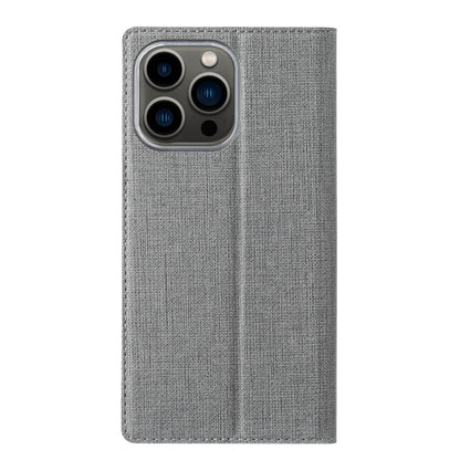 For iPhone 15 Pro Max ViLi DMX Series Shockproof TPU + PU Leather Magnetic Attraction Horizontal Flip Case(Grey) by ViLi