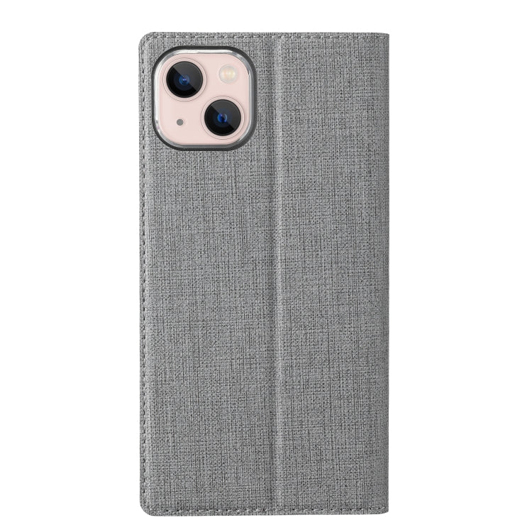 For iPhone 15 ViLi DMX Series Shockproof TPU + PU Leather Magnetic Attraction Horizontal Flip Case(Grey) by ViLi