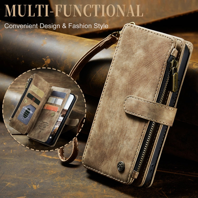 For iPhone 15 Plus CaseMe C30 Multifunctional Leather Phone Case(Brown) by CaseMe