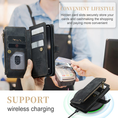 For iPhone 15 Plus CaseMe C30 Multifunctional Leather Phone Case(Black) by CaseMe