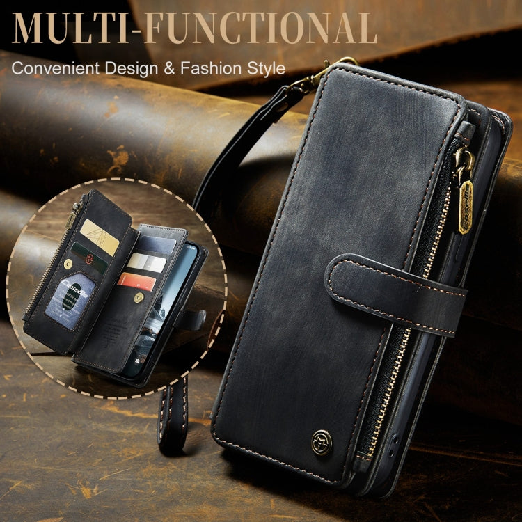 For iPhone 15 Pro Max CaseMe C30 Multifunctional Leather Phone Case(Black) by CaseMe