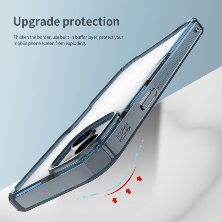 For iPhone 15 NILLKIN Ultra Clear PC + TPU Phone Case(Blue) by NILLKIN