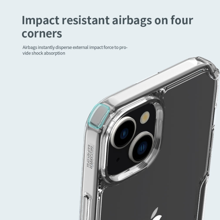 For iPhone 15 NILLKIN Ultra Clear PC + TPU Phone Case(Blue) by NILLKIN