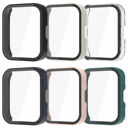 For Amazfit Bip 5 PC + Tempered Film Integrated Watch Protective Case(Dark Green) by bashfashion