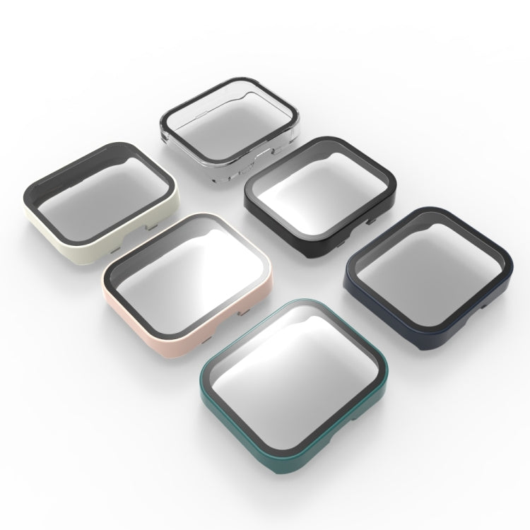 For Amazfit Bip 5 PC + Tempered Film Integrated Watch Protective Case(Black) by bashfashion