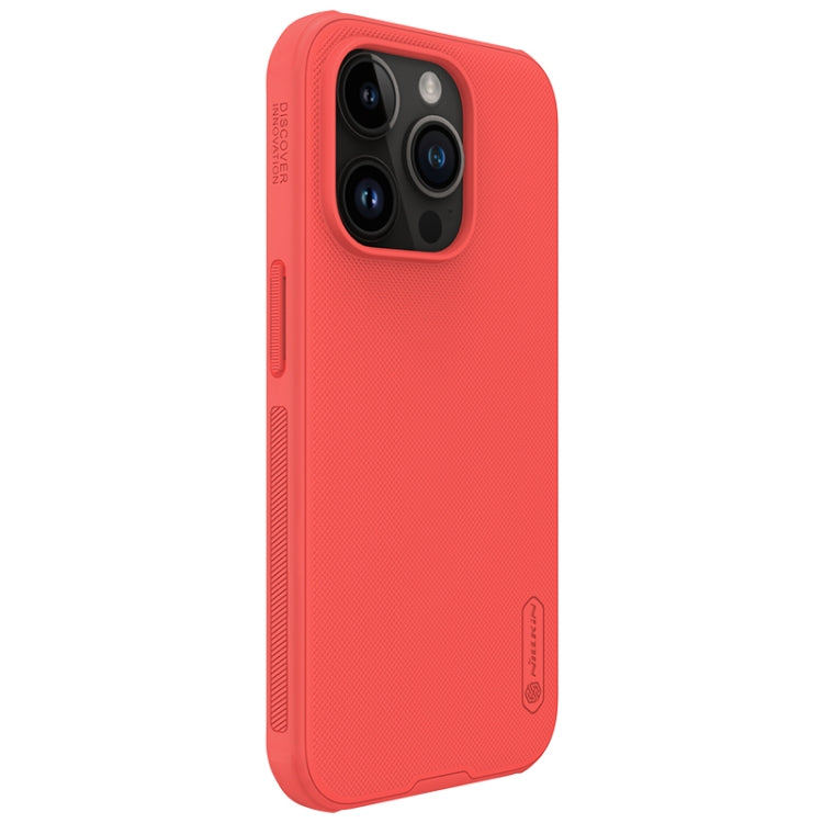 For iPhone 15 Pro NILLKIN Frosted Shield Pro PC + TPU Phone Case(Red) by NILLKIN