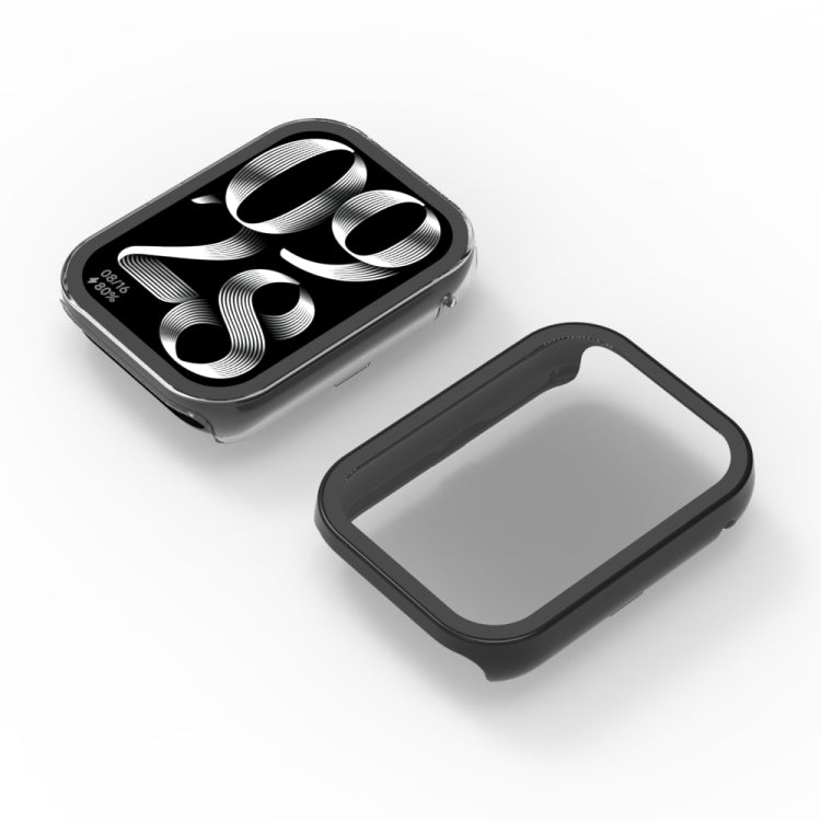 For Xiaomi Mi Band 8 Pro PC + Tempered Film Integrated Watch Protective Case(Black) by bashfashion