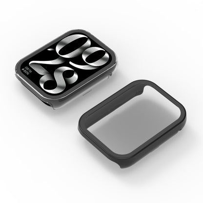 For Xiaomi Mi Band 8 Pro PC + Tempered Film Integrated Watch Protective Case(Black) by bashfashion