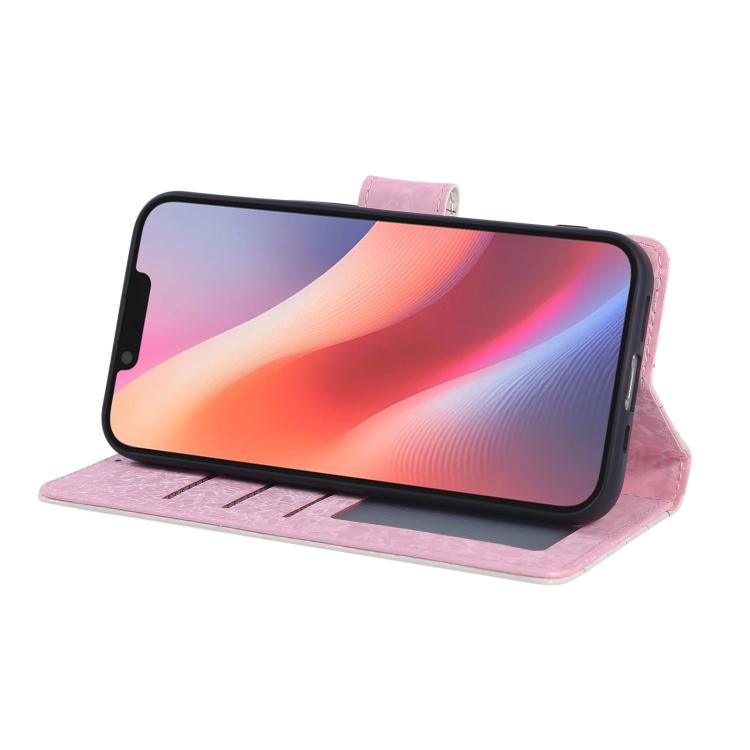 For iPhone 16e Bronzing Painting RFID Leather Case(Dreid Flower World) by bashfashion