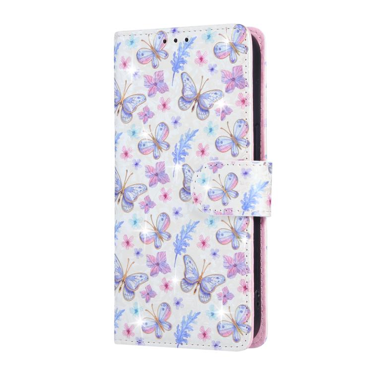 For iPhone 16e Bronzing Painting RFID Leather Case(Pansies) by bashfashion