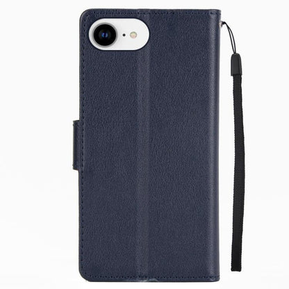 For iPhone 16e 3-Card Slots Multifunctional Leather Phone Case(Blue) by bashfashion