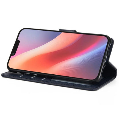 For iPhone 16e 3-Card Slots Multifunctional Leather Phone Case(Blue) by bashfashion