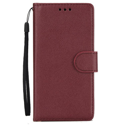 For iPhone 16e 3-Card Slots Multifunctional Leather Phone Case(Wine Red) by bashfashion