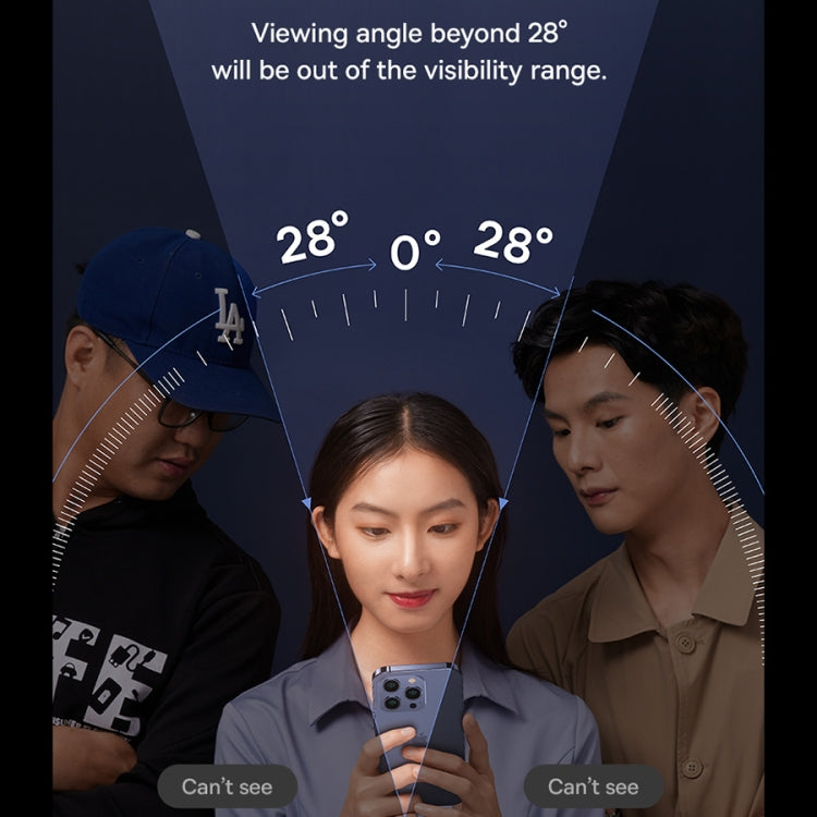 For iPhone 15 Baseus Sapphire Series Dustproof Peep-proof Tempered Glass Film by Baseus