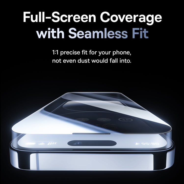 For iPhone 15 Baseus Sapphire Series Dustproof Peep-proof Tempered Glass Film by Baseus