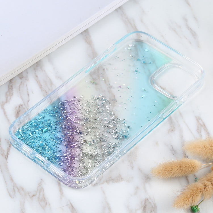 For iPhone 15 DFANS DESIGN Golden Diamond TPU+PC Phone Case(Blue) by DFANS DESIGN