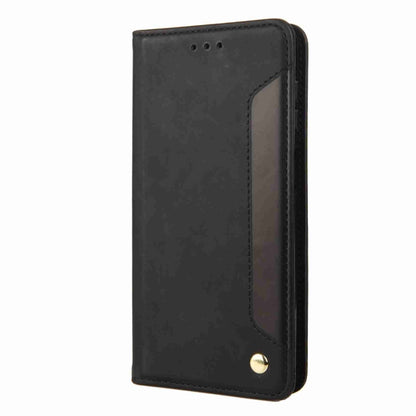 For iPhone 15 Pro Max Skin Feel Splicing Leather Phone Case(Black) by bashfashion