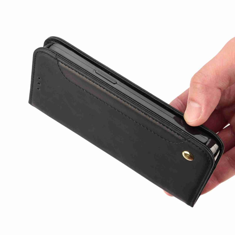 For iPhone 15 Skin Feel Splicing Leather Phone Case(Black) by bashfashion