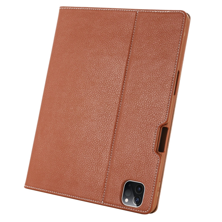 For iPad Pro 11 inch (2020) GEBEI PU+TPU Horizontal Flip Protective Tablet Case with Holder & Card Slots(Brown) by GEBEI