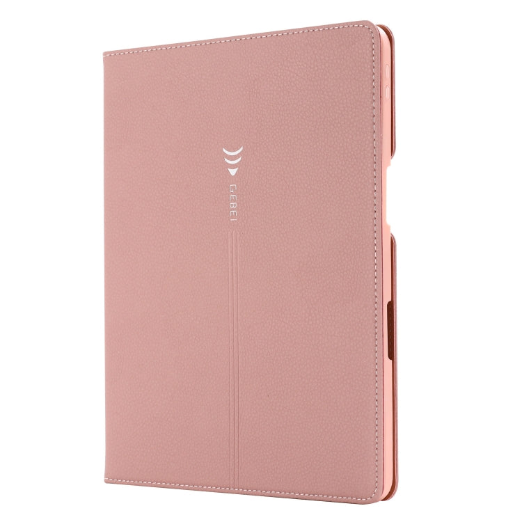 For iPad Pro 11 inch (2020) GEBEI PU+TPU Horizontal Flip Protective Tablet Case with Holder & Card Slots(Rose Gold) by GEBEI