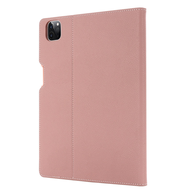 For iPad Pro 11 inch (2020) GEBEI PU+TPU Horizontal Flip Protective Tablet Case with Holder & Card Slots(Rose Gold) by GEBEI