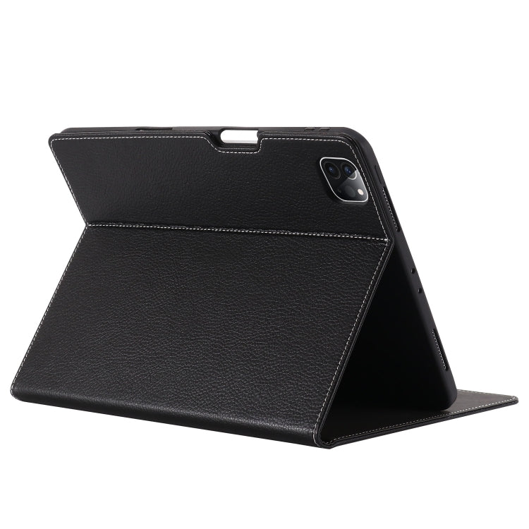 For iPad Pro 11 inch (2020) GEBEI PU+TPU Horizontal Flip Protective Tablet Case with Holder & Card Slots(Black) by GEBEI