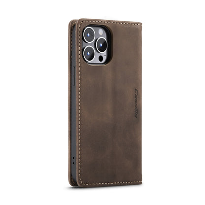 For iPhone 15 Pro CaseMe 013 Multifunctional Horizontal Flip Leather Phone Case(Coffee) by CaseMe