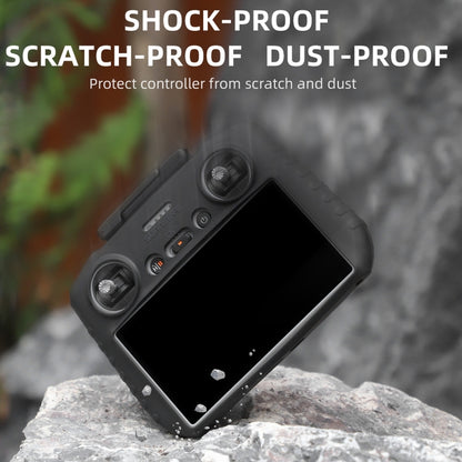 For DJI RC 2 Sunnylife Remote Control Shockproof Anti-scratch Silicone Case(Black) by Sunnylife