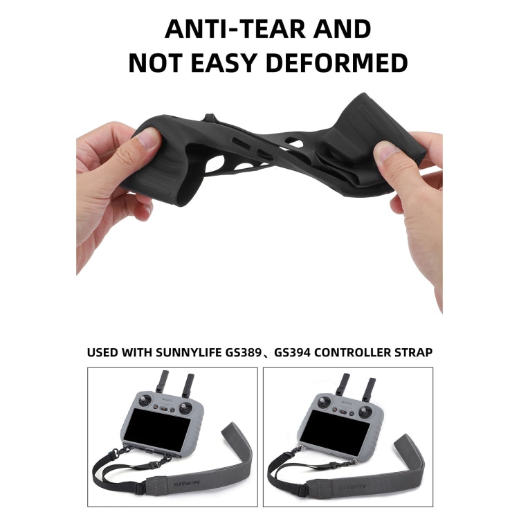 For DJI RC 2 Sunnylife Remote Control Shockproof Anti-scratch Silicone Case(Black) by Sunnylife
