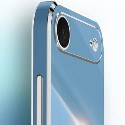 For iPhone Air XINLI Straight Edge 6D Electroplate TPU Phone Case(Mint Green) by XINLI