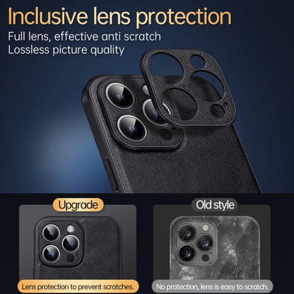 For iPhone 16 Pro Max SULADA Shockproof TPU Hybrid Handmade Leather Phone Case(Black) by SULADA