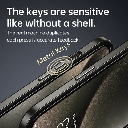 For iPhone 15 Pro Max SULADA Metal Frame + Nano Glass + TPU Phone Case(Grey) by SULADA