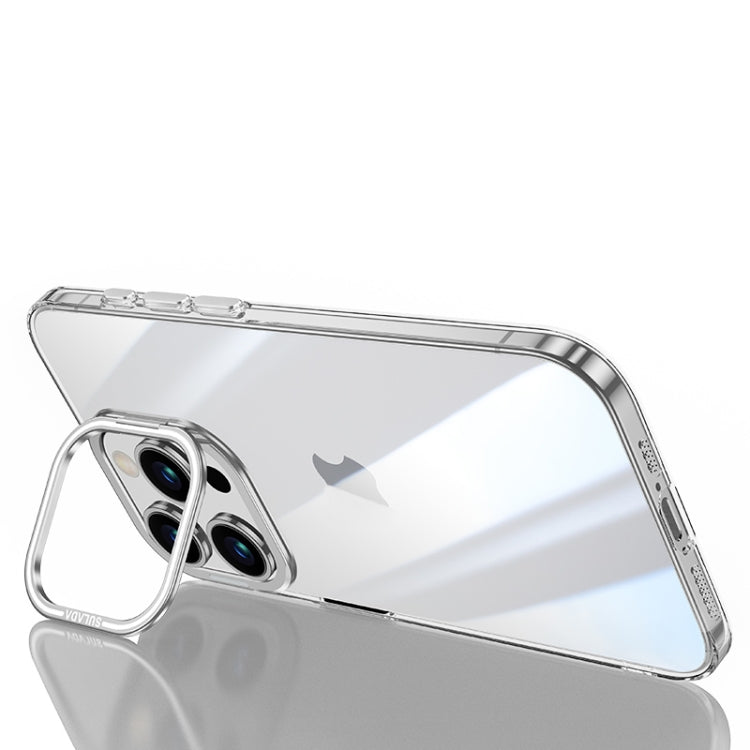 For iPhone 15 Pro Max SULADA PC + Aluminum Alloy Lens Holder Phone Case(Silver) by SULADA