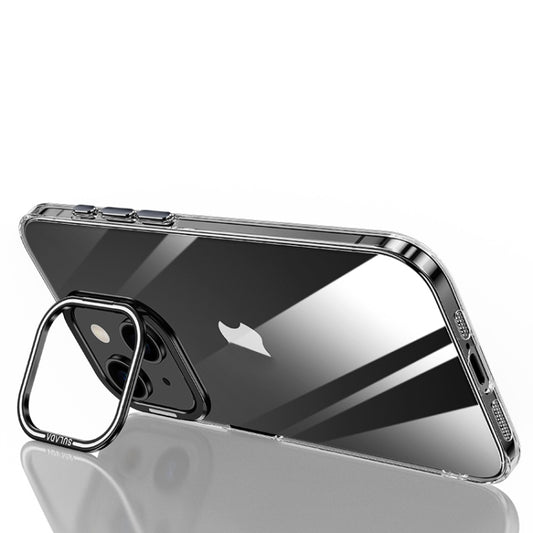 For iPhone 15 SULADA PC + Aluminum Alloy Lens Holder Phone Case(Black) by SULADA