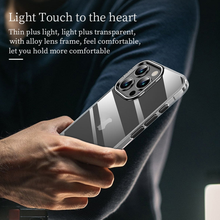 For iPhone 15 Pro SULADA PC + Aluminum Alloy Lens Holder Phone Case(Silver) by SULADA