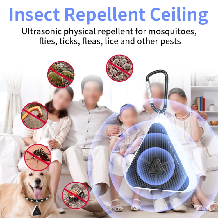 709 Outdoor Camping Ultrasonic Portable Mosquito Repeller(Black) by bashfashion