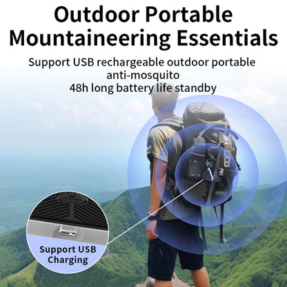 709 Outdoor Camping Ultrasonic Portable Mosquito Repeller(Black) by bashfashion