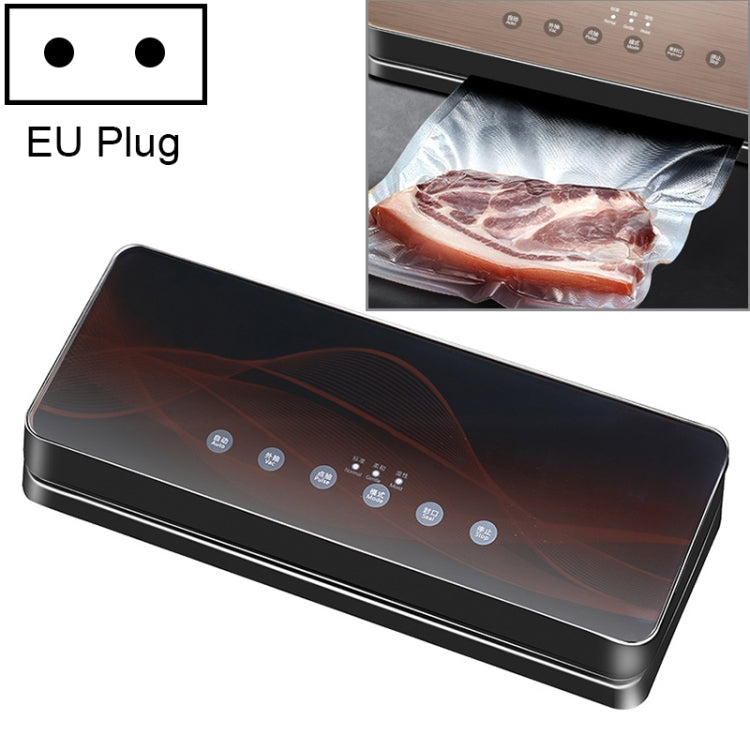 Automatic Vacuum Sealer Household Food Preservation Packaging Machine, Plug Specification:EU Plug(Black Red) by bashfashion