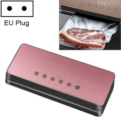 Automatic Vacuum Sealer Household Food Preservation Packaging Machine, Plug Specification:EU Plug(Rose Gold) by bashfashion