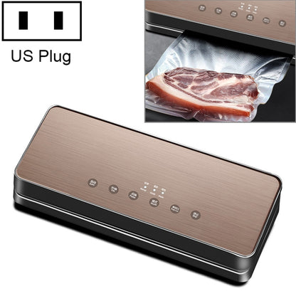 Automatic Vacuum Sealer Household Food Preservation Packaging Machine, Plug Specification:US Plug(Gold) by bashfashion