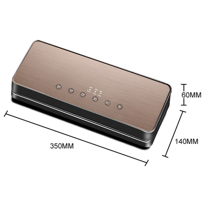 Automatic Vacuum Sealer Household Food Preservation Packaging Machine, Plug Specification:US Plug(Gold) by bashfashion