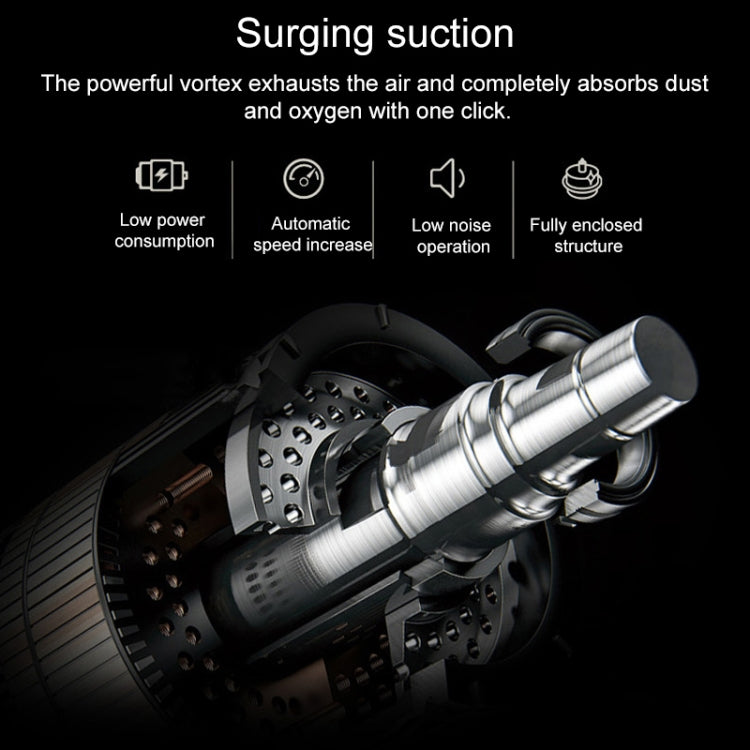 Automatic Vacuum Sealer Household Food Preservation Packaging Machine, Plug Specification:US Plug(Gold) by bashfashion