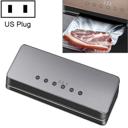 Automatic Vacuum Sealer Household Food Preservation Packaging Machine, Plug Specification:US Plug(Silver) by bashfashion