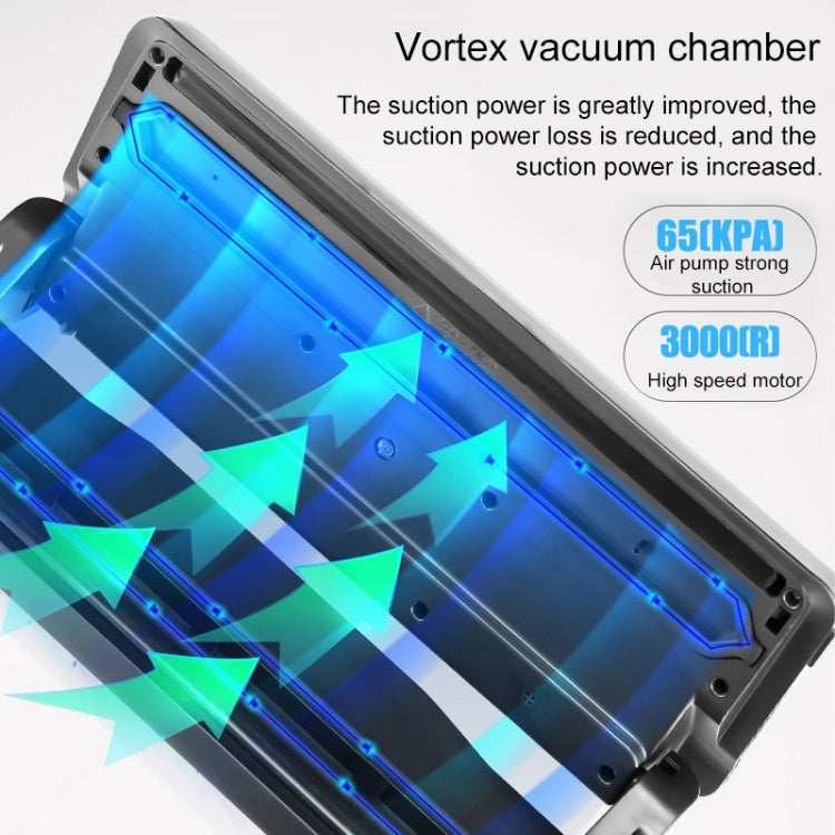 Automatic Vacuum Sealer Household Food Preservation Packaging Machine, Plug Specification:US Plug(Silver) by bashfashion