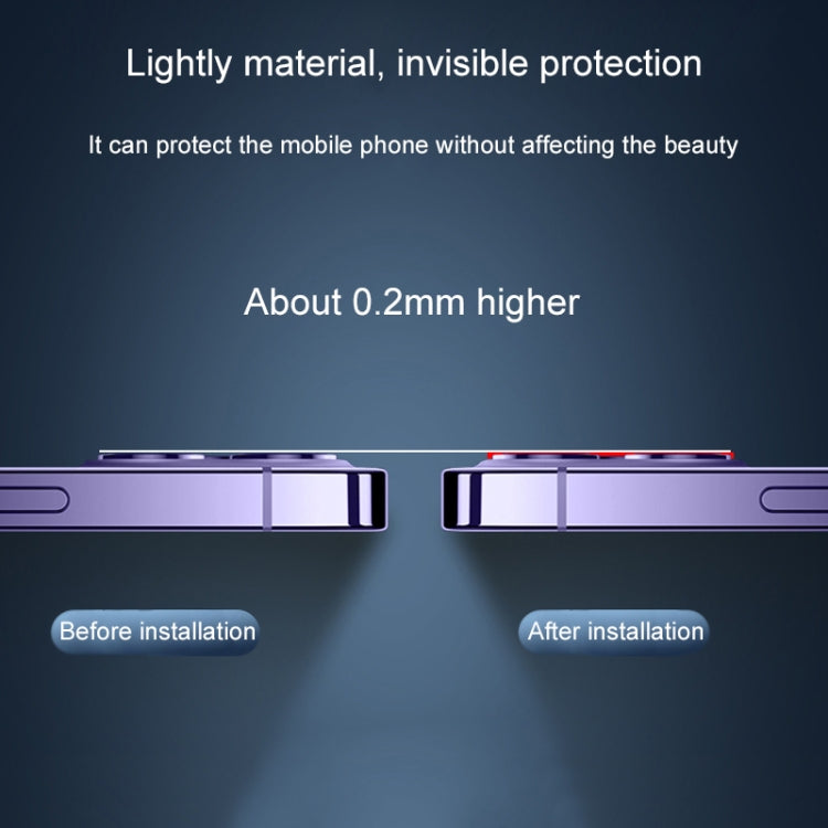 For iPhone 15 Pro / 15 Pro Max Tempered Glass Back Camera Film by bashfashion