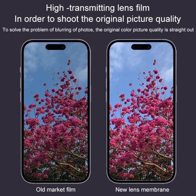 For iPhone 15 Pro / 15 Pro Max Tempered Glass Back Camera Film by bashfashion
