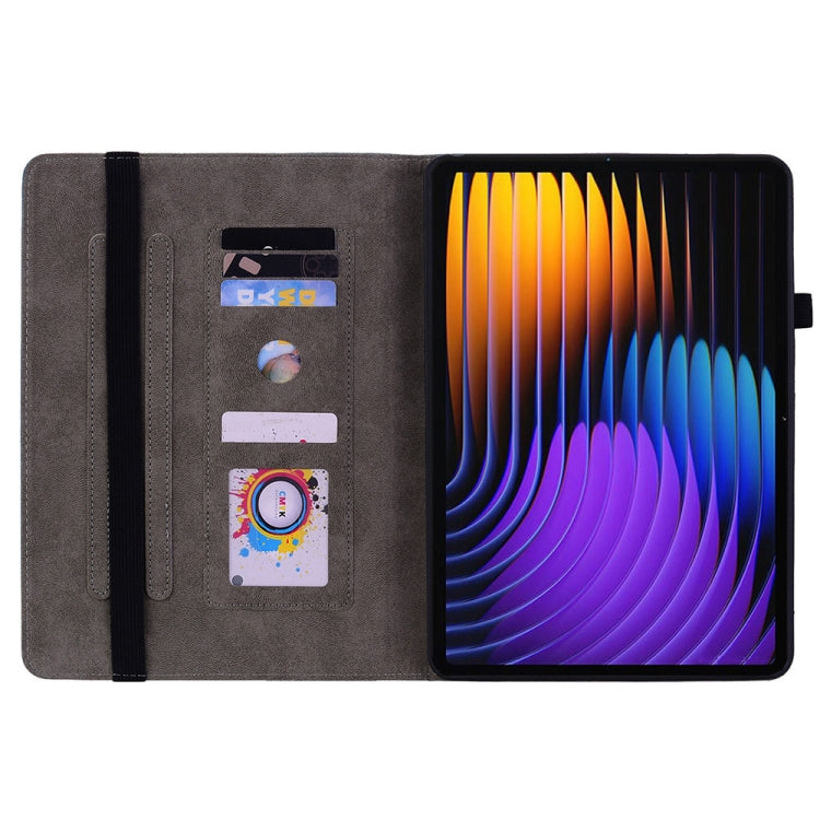 For Xiaomi Pad 7 / Pad 7 Pro Butterfly Rose Embossed Leather Tablet Case(Pink) by bashfashion